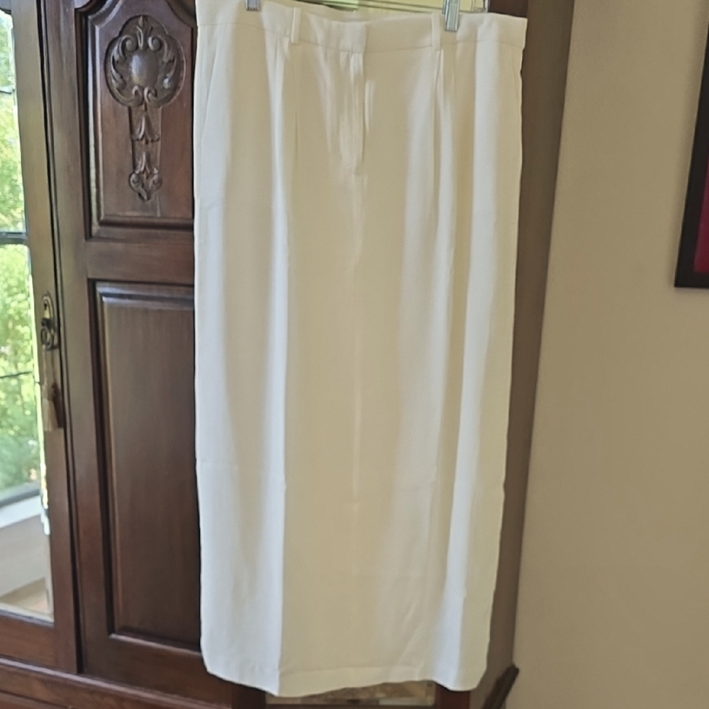 J. Crew Ivory Trouser Skirt